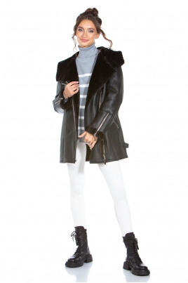 Купить Женские зимние кожаные куртки в интернет-магазине Малина недорого